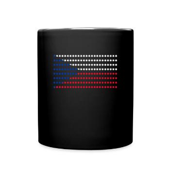 Drapeau de la République tchèque - Mug uni - noir - Devant