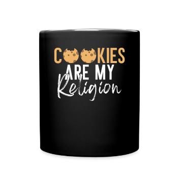 Keksliebhaber Geschenke - Tasse einfarbig - Schwarz - Vorne