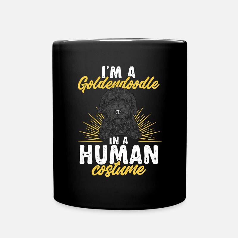 Chien Doodle Black Goldendoodle - Mug uni - noir