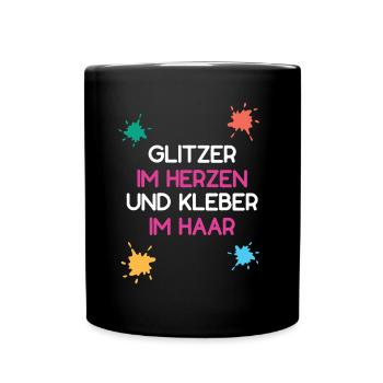 Erzieher Erzieherin Kindergärtnerin Kindergaertner - Tasse einfarbig - Schwarz - Vorne