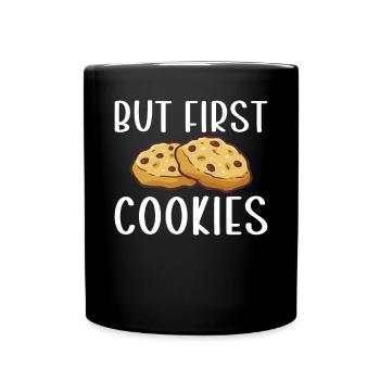 Keksliebhaber Geschenke - Tasse einfarbig - Schwarz - Vorne