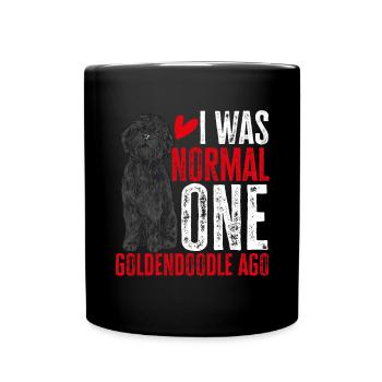 Chien Doodle Black Goldendoodle - Mug uni - noir - Devant
