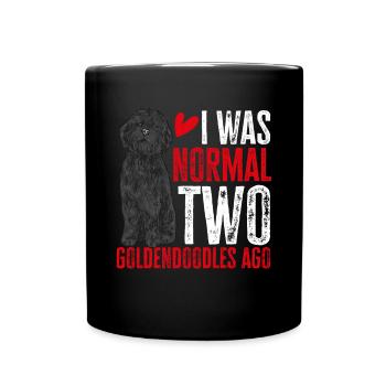 Chien Doodle Black Goldendoodle - Mug uni - noir - Devant