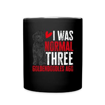 Chien Doodle Black Goldendoodle - Mug uni - noir - Devant