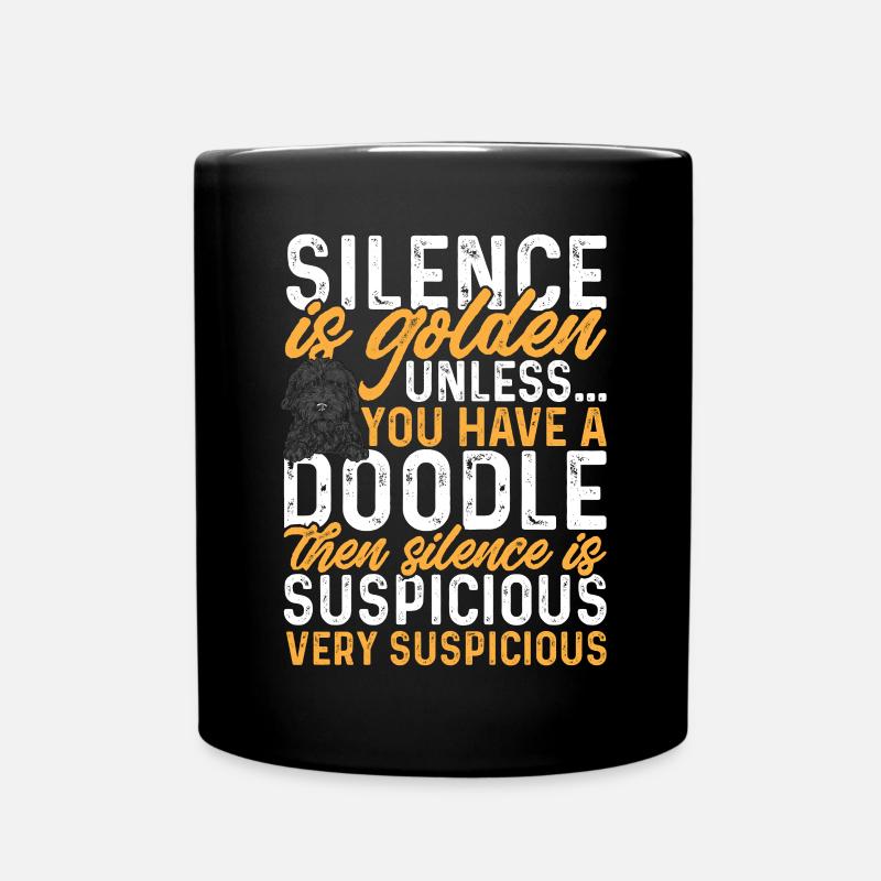 Chien Doodle Black Goldendoodle - Mug uni - noir
