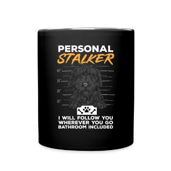 Black Goldendoodle Doodle Dog - Full Colour Mug - black - Front