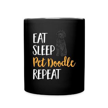 Chien Doodle Black Goldendoodle - Mug uni - noir - Devant