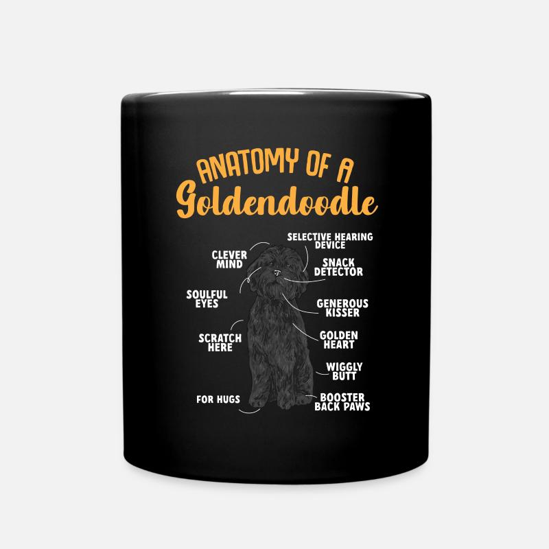 Chien Doodle Black Goldendoodle - Mug uni - noir