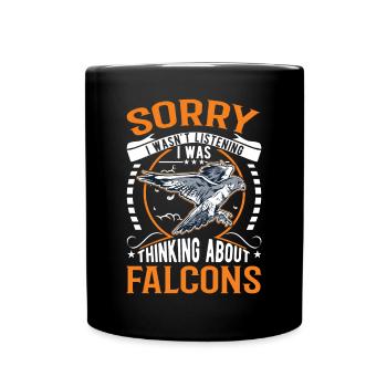 Falke Falkner Kestrel Falconry Falkner - Full Colour Mug - black - Front