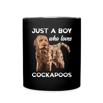 Cockapoo Dog - Full Colour Mug - black - Front