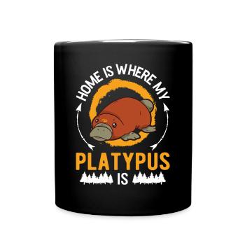 Platypus at home Platypus - Full Colour Mug - black - Front