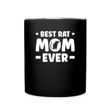 Rat Mama Rat Owner Rat Girl - Full Colour Mug - black - Front
