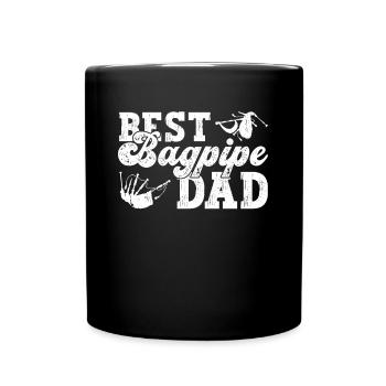 Best Bagpipe Father - Scottish Bagpipes - Full Colour Mug - black - Front