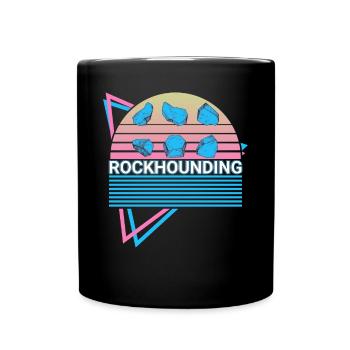 Exploration rocheuse Amateur Géologie Rétro - Mug uni - noir - Devant