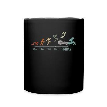 Moped Moped Scooter Moped Moped Driver Moped Weekend - Full Colour Mug - black - Front