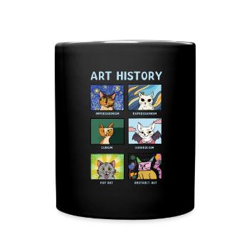 Histoire de l’art Chats Arts visuels Chat - Mug uni - noir - Devant