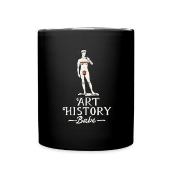 Histoire de l’art Mme David Staue Michelangelo - Mug uni - noir - Devant