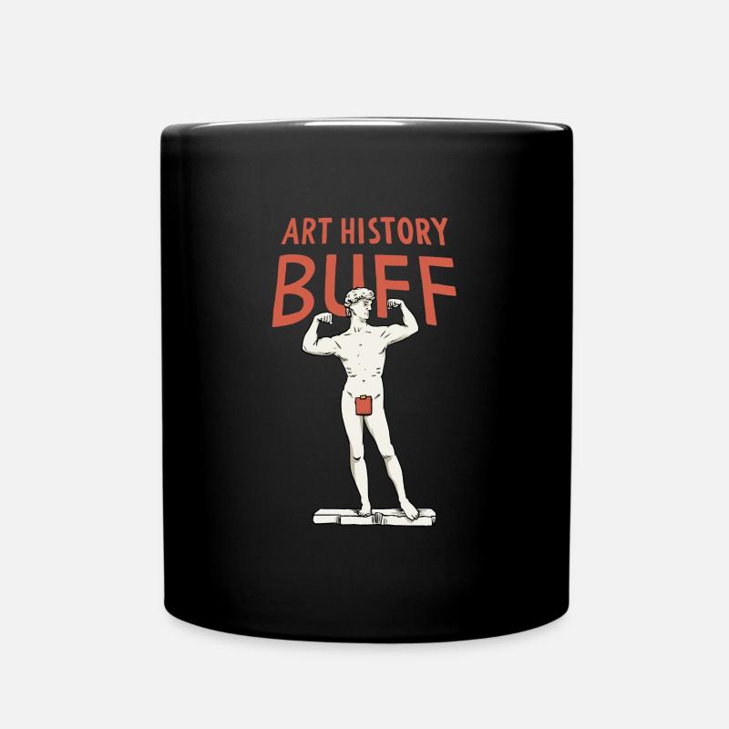 Kunstgeschichte Michelangelo David Staue - Tasse einfarbig - Schwarz