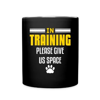 Männer lustige Haustier Tier Hunde Training Angebot für ein tun - Tasse einfarbig - Schwarz - Vorne