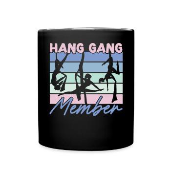 Aerialist - Aerial Yoga and Aerial Silk Acrobatics - Full Colour Mug - black - Front