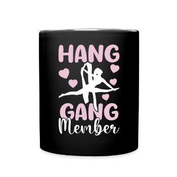 Aerialist - Aerial Yoga and Aerial Silk Acrobatics - Full Colour Mug - black - Front