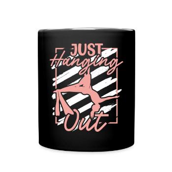 Aerialist - Aerial Yoga and Aerial Silk Acrobatics - Full Colour Mug - black - Front