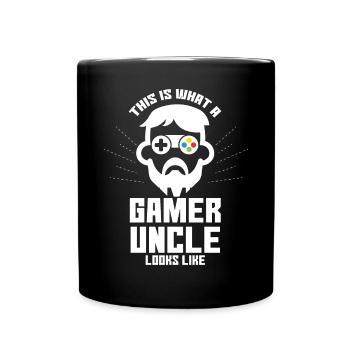 This Is What A Gamer Uncle Looks Like - Full Colour Mug - black - Front