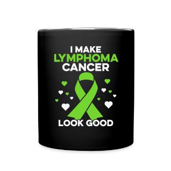 Je fais bien paraître le cancer du lymphome Cancer du lymphome - Mug uni - noir - Devant
