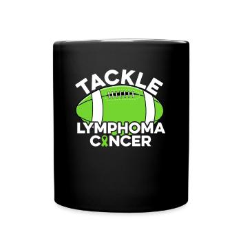 Tackle Liver Cancer Green Ribbon Liver Cancer - Full Colour Mug - black - Front