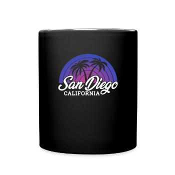 San Diego - Tasse einfarbig - Schwarz - Vorne