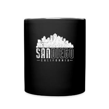 San Diego California USA Vacation America Gift - Full Colour Mug - black - Front
