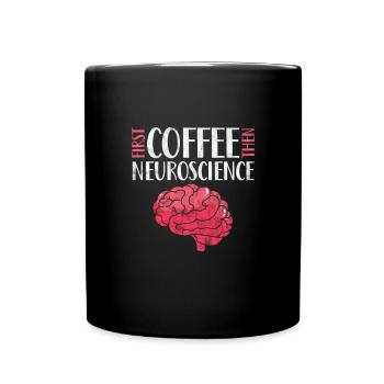Coffee Neuroscience - Full Colour Mug - black - Front