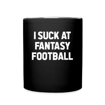 Je suce à Fantasy Football Loser Gag Friend - Mug uni - noir - Devant