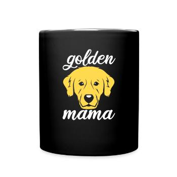 Golden Retrievers - Full Colour Mug - black - Front