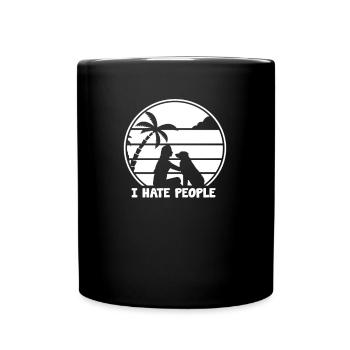 Golden Retriever - Tasse einfarbig - Schwarz - Vorne