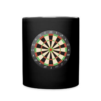 Darts Bullseye Dart Board Dartboard Target Dart - Mug uni - noir - Devant