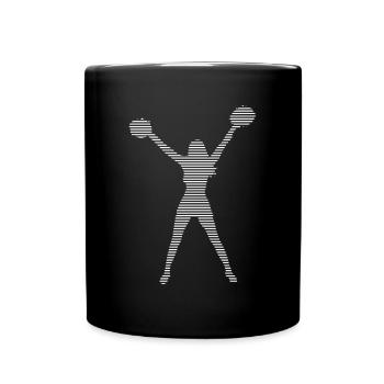 cheerleading - Tasse einfarbig - Schwarz - Vorne