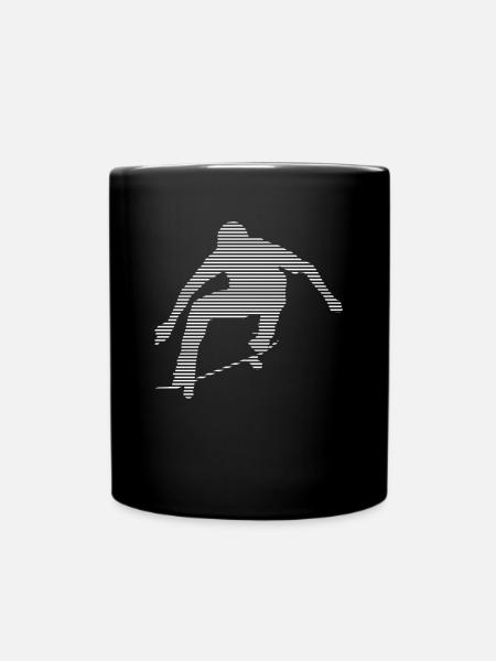 skateboard - Tasse einfarbig - Schwarz