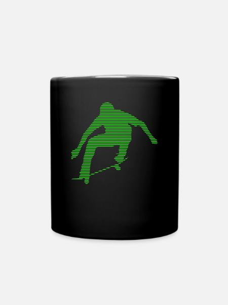 skateboard - Tasse einfarbig - Schwarz