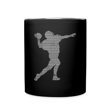 Football américain - Mug uni - noir - Devant