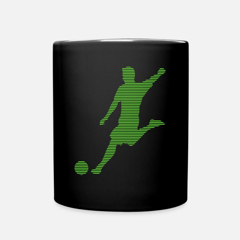 Fußball - Tasse einfarbig - Schwarz