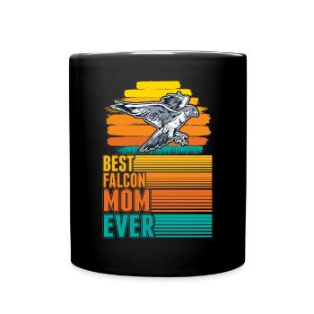 Falcons Mama Falconer Kestrel Falconry Falconry Falconry - Full Colour Mug - black - Front