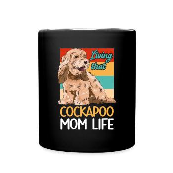 Cockapoo Dog - Full Colour Mug - black - Front
