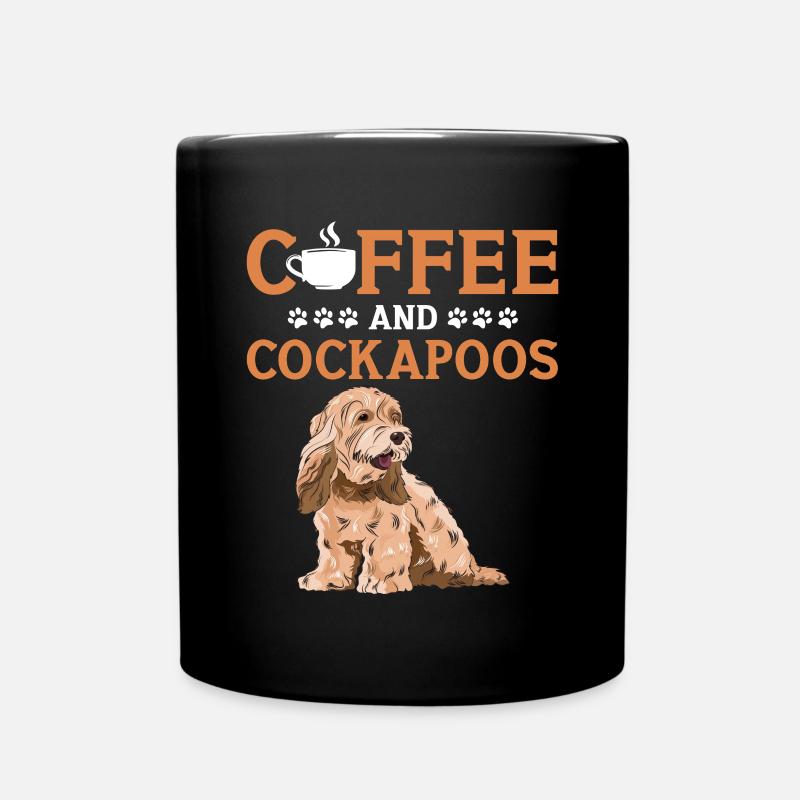 Cockapoo Hund - Tasse einfarbig - Schwarz