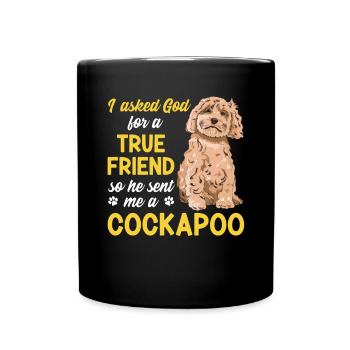 Cockapoo Dog - Full Colour Mug - black - Front