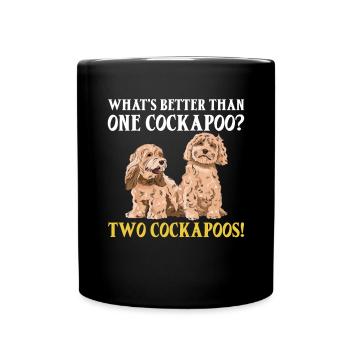 Cockapoo Chien - Mug uni - noir - Devant