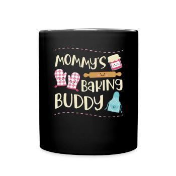 Drôle de conception de cuisson pour enfants de style kawaii - Mug uni - noir - Devant