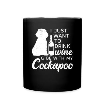 Cockapoo Chien - Mug uni - noir - Devant