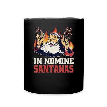 Satanic Santa Funny Metal Christmas - Full Colour Mug - black - Front