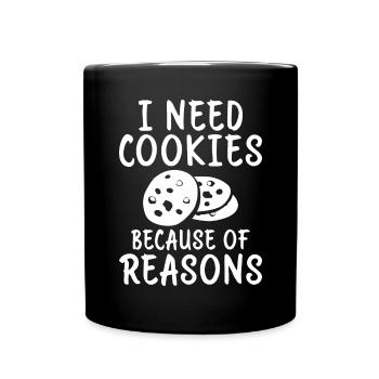 Cadeaux Cookie Lover - Mug uni - noir - Devant